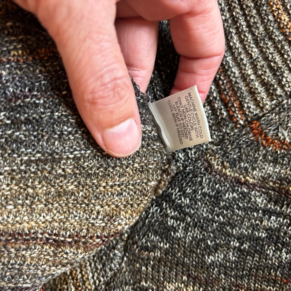 CJ Banks Neutral Multicolor Cowl Neck Sweater size 1x - Picture 8 of 11